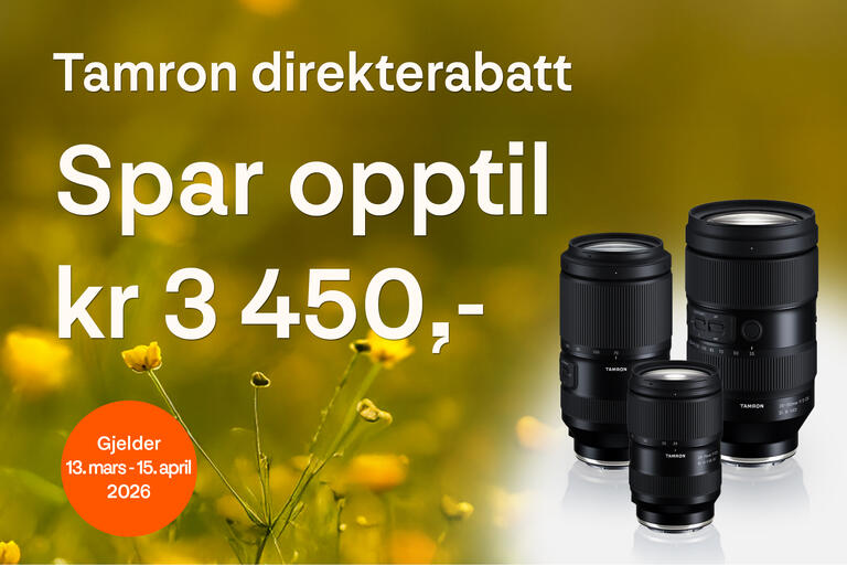 Direkterabatt på Tamron